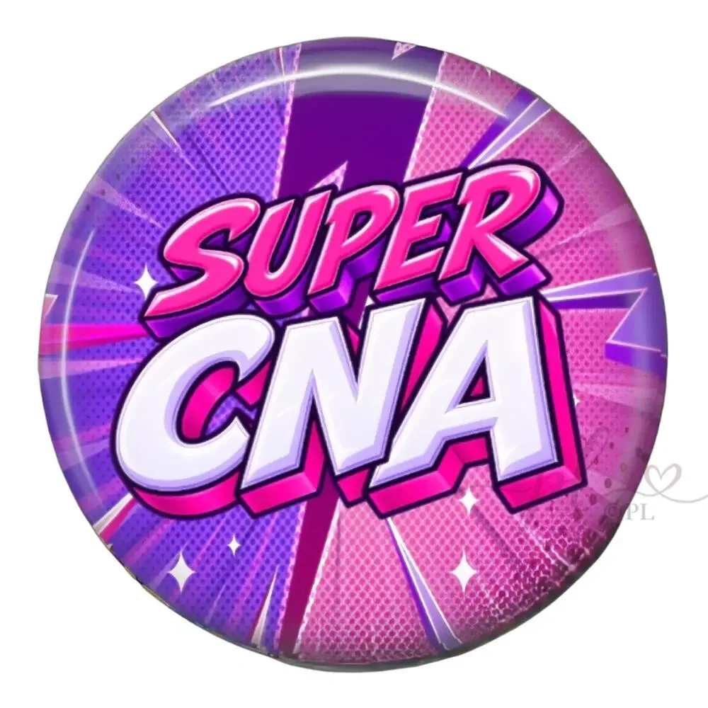 Super CNA Badge Reel Certified Nursing Assistant Superhero ID Holder Gift
